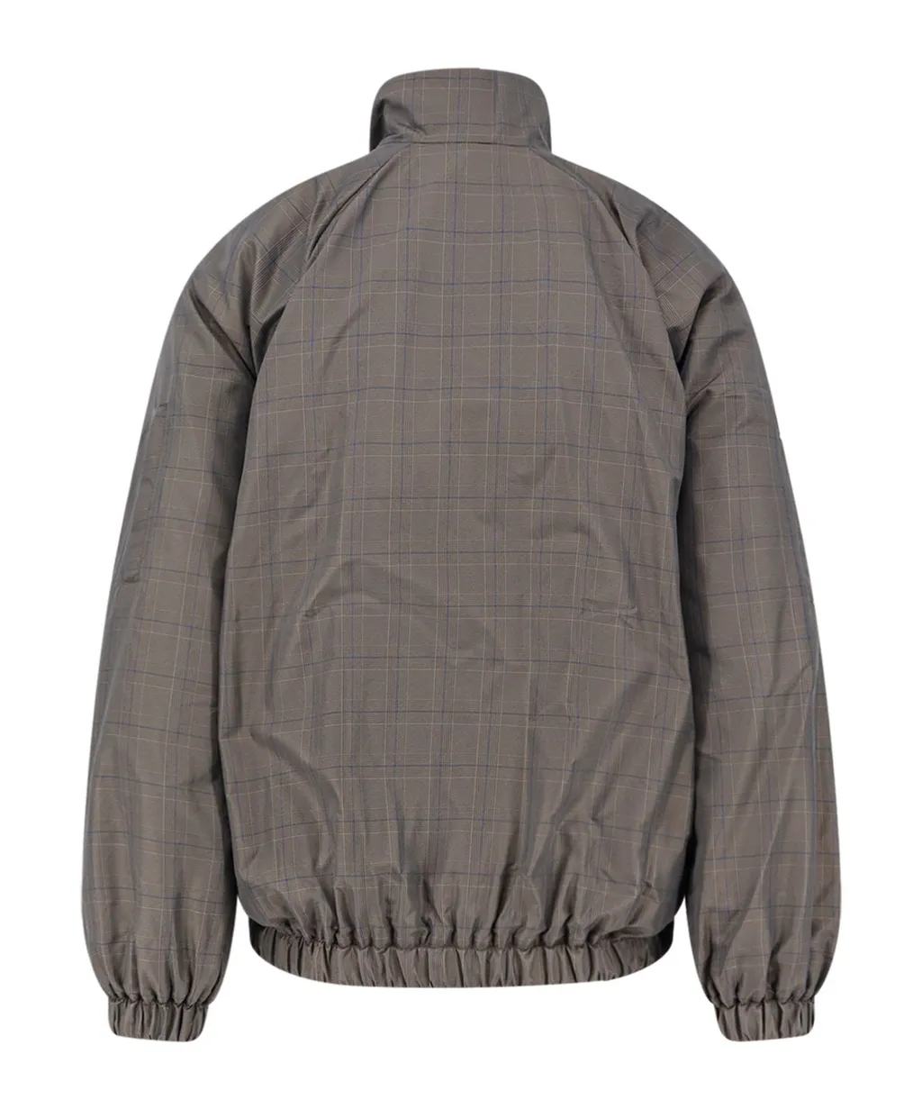 Checkered Zip-Up Jacket