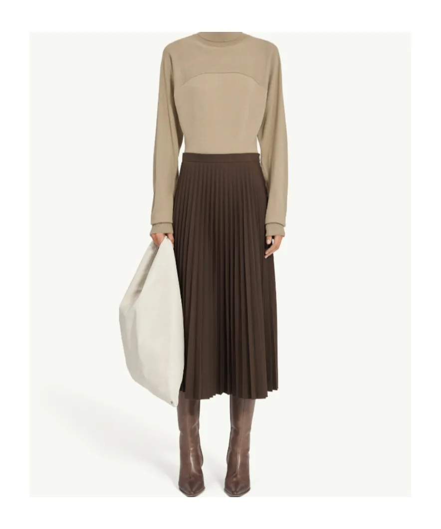 Mm6 Maison Margiela Pleated Midi Skirt