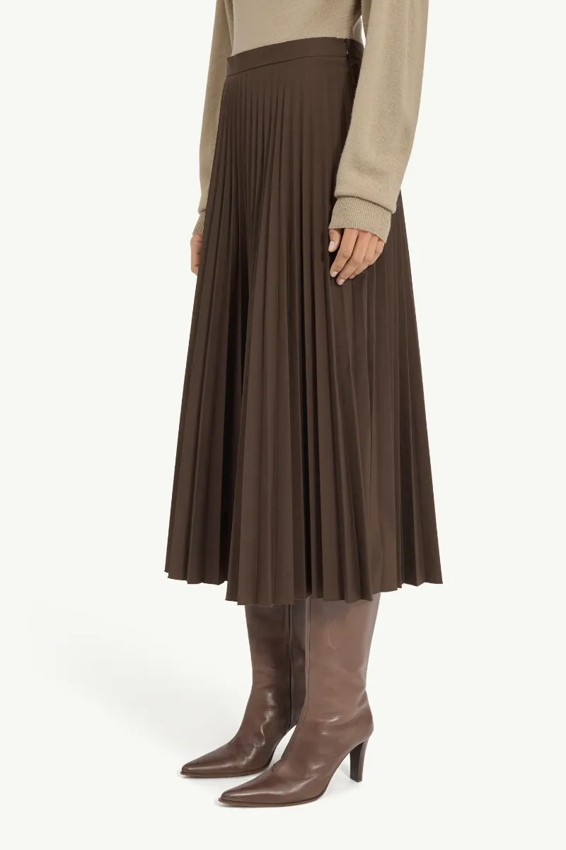 Mm6 Maison Margiela Pleated Midi Skirt