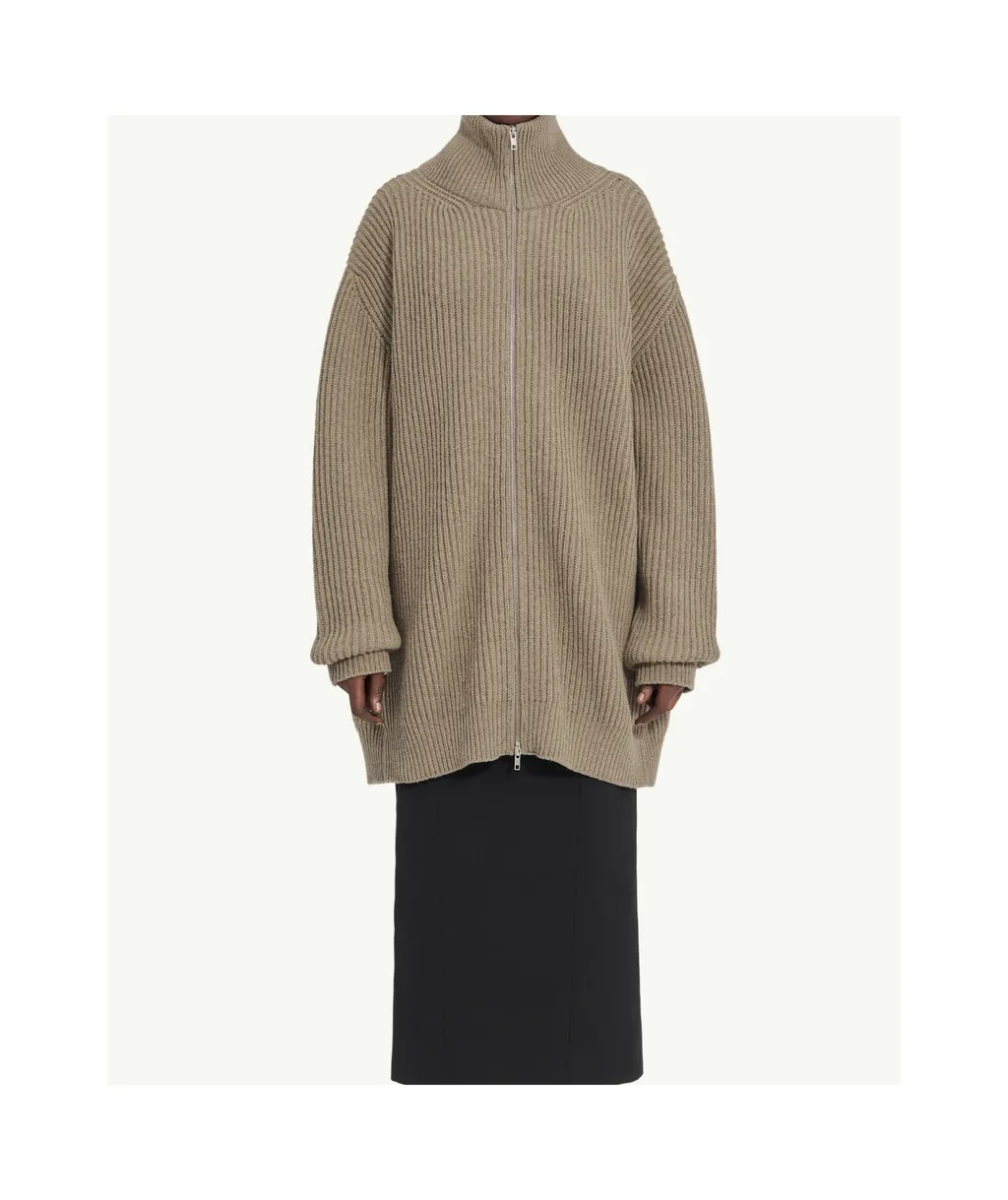 Mm6 Maison Margiela Ribbed Knit Cardigan