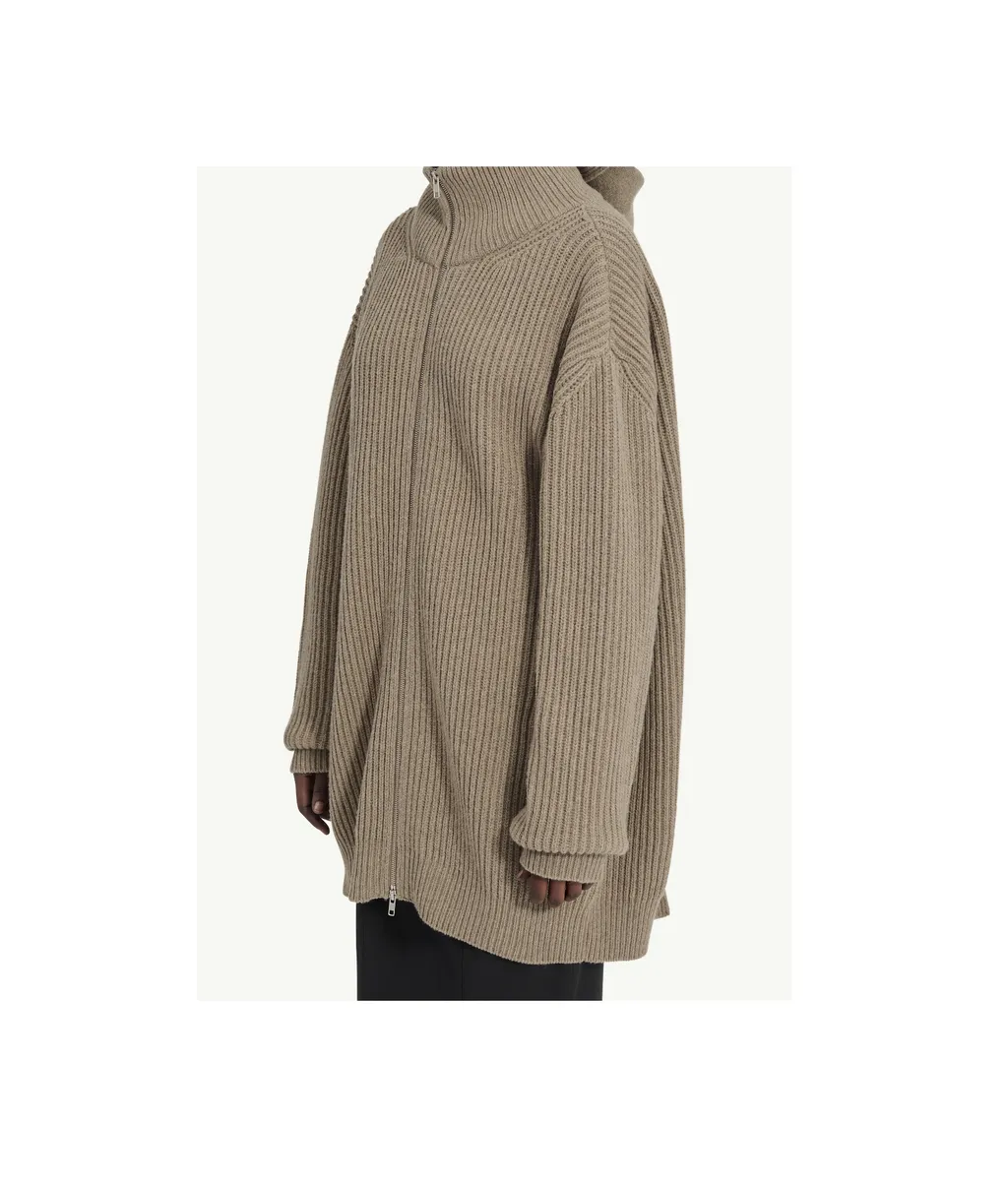 Mm6 Maison Margiela Ribbed Knit Cardigan