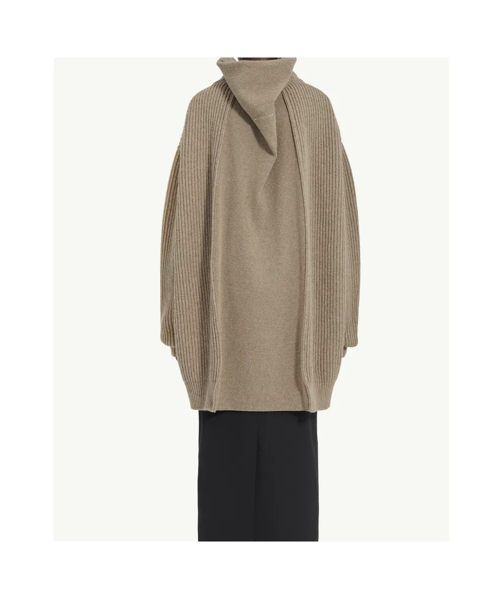 Mm6 Maison Margiela Ribbed Knit Cardigan