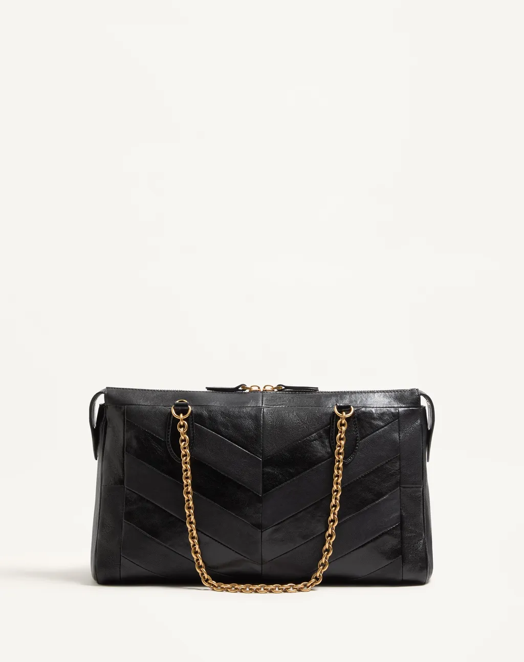 Valentino Panthea Logo Plaque Quilted Shoulder Bag
