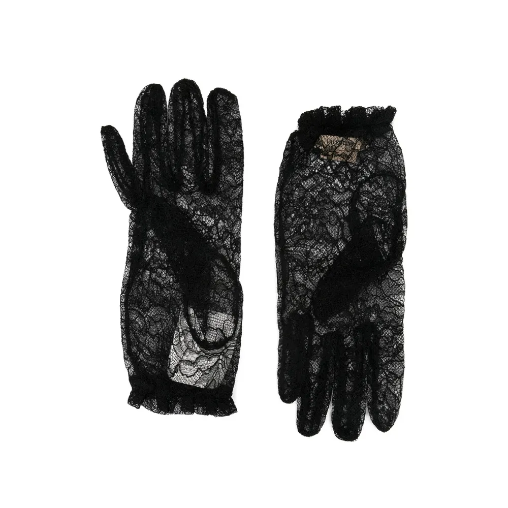 Valentino Vlogo Signature Lace Gloves