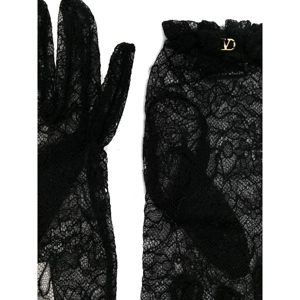 Valentino Vlogo Signature Lace Gloves
