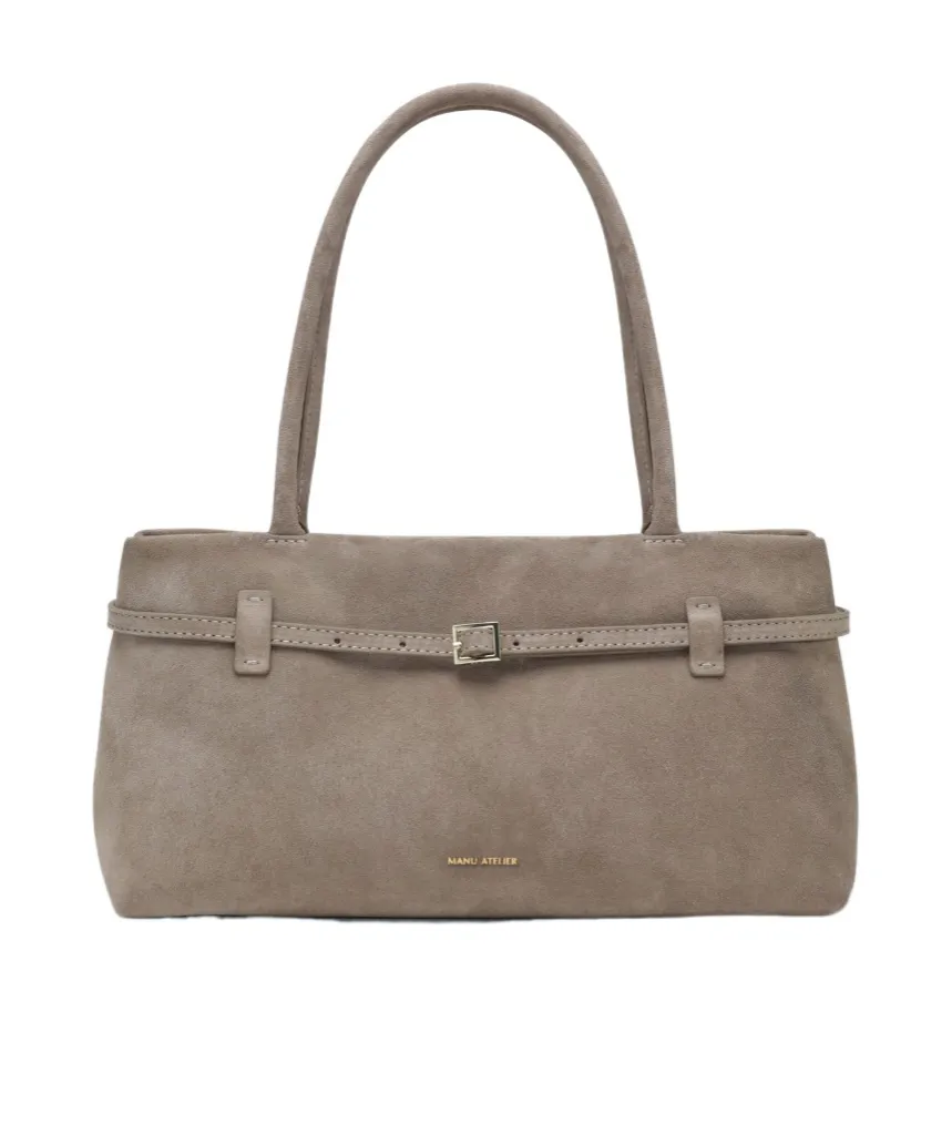 Manu Atelier Buckle Detailed Shoulder Bag