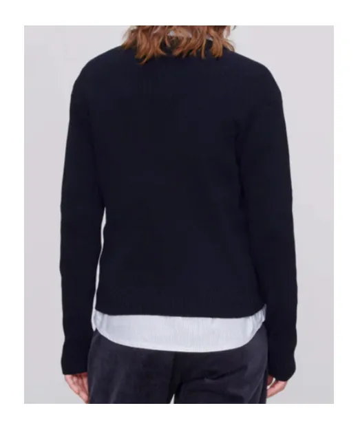 V-Neck Ribbed Jumper