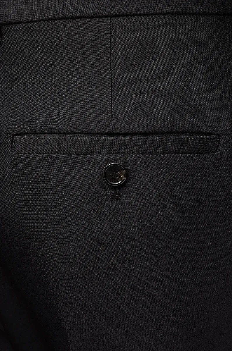 Trousers In Wool And Silk