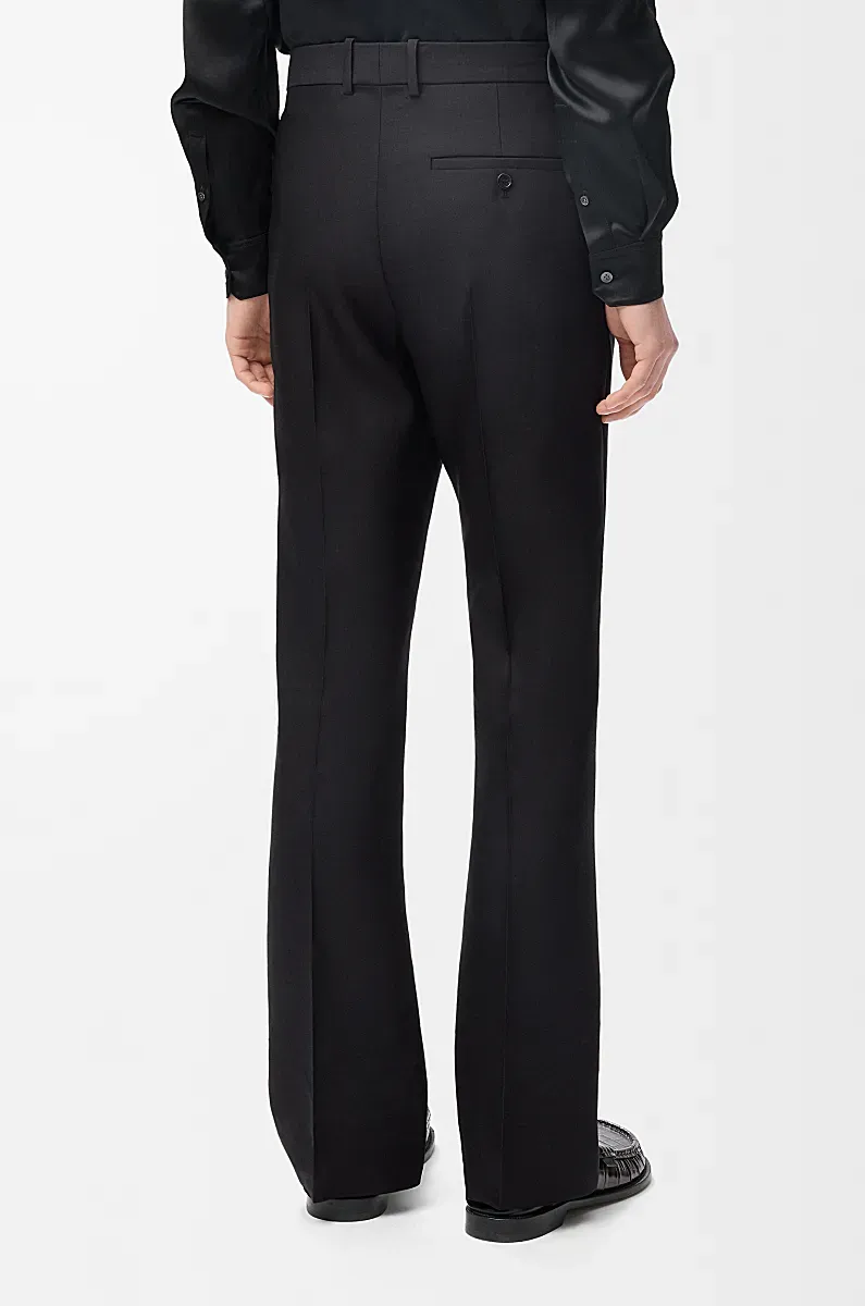 Trousers In Wool And Silk
