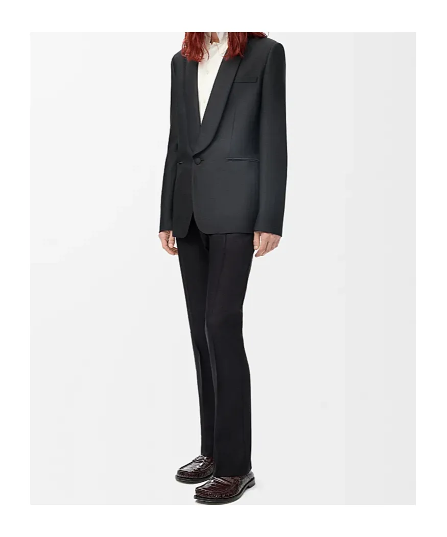 Trousers In Wool And Silk