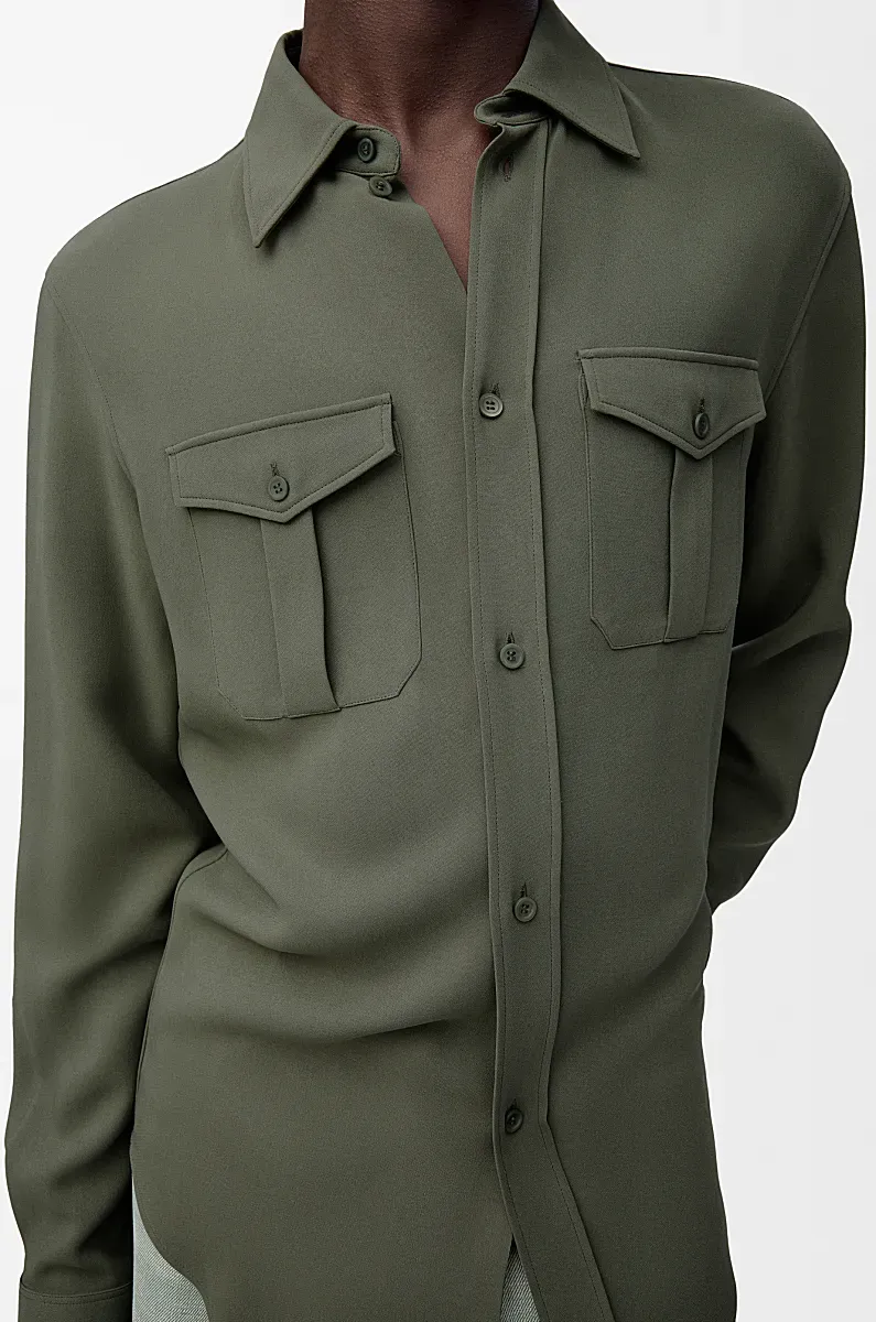 Shirt In Viscose Blend