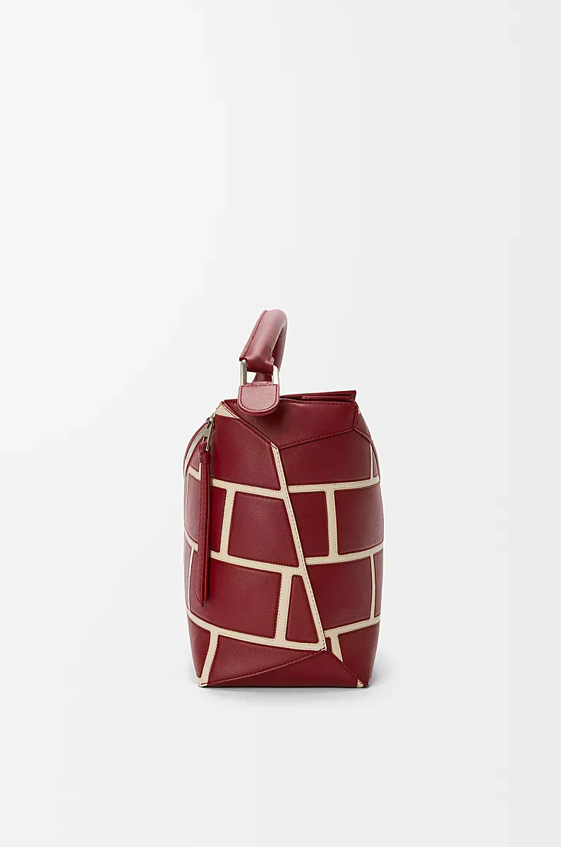 Large Puzzle Edge Shoulder Bag
