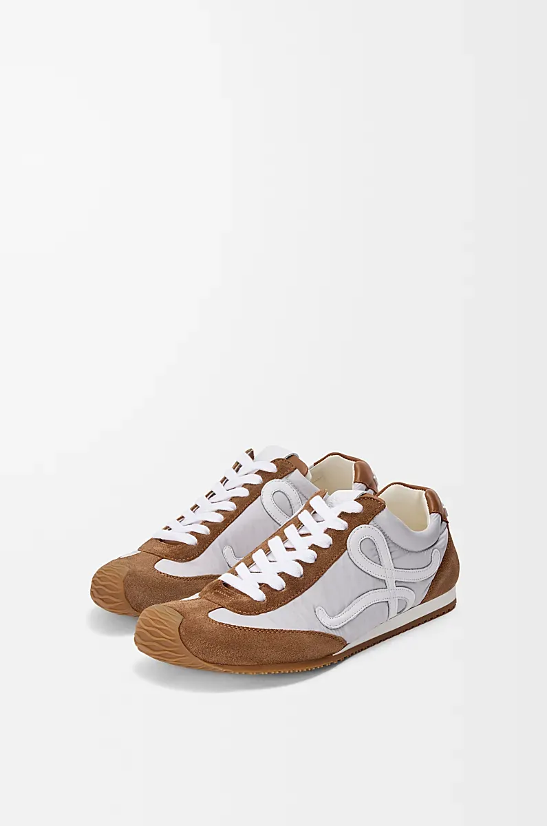 Ballet Runner 2.0 In Nylon And Calfskin