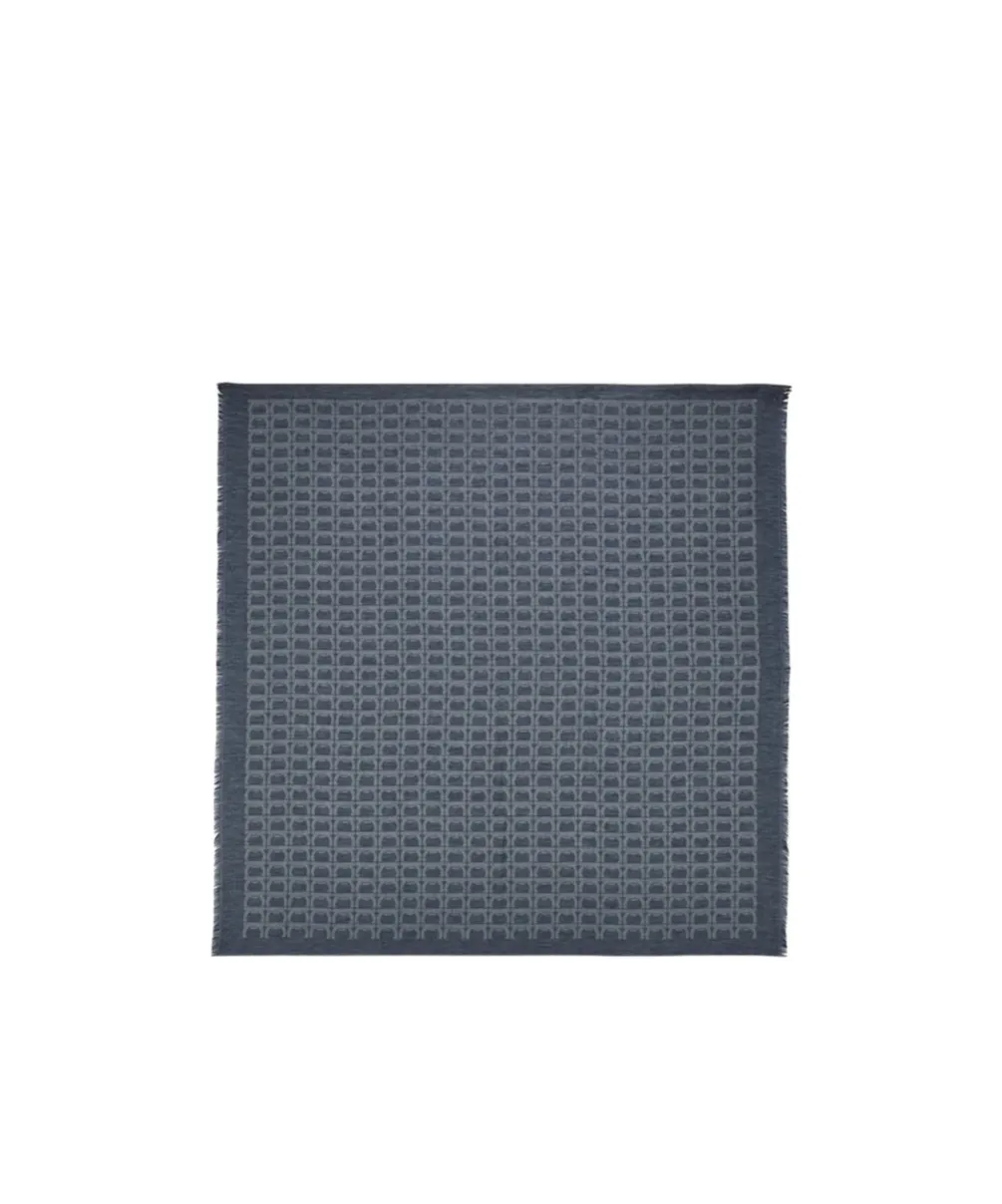Ferragamo Gancini Frayed-Edge Scarf