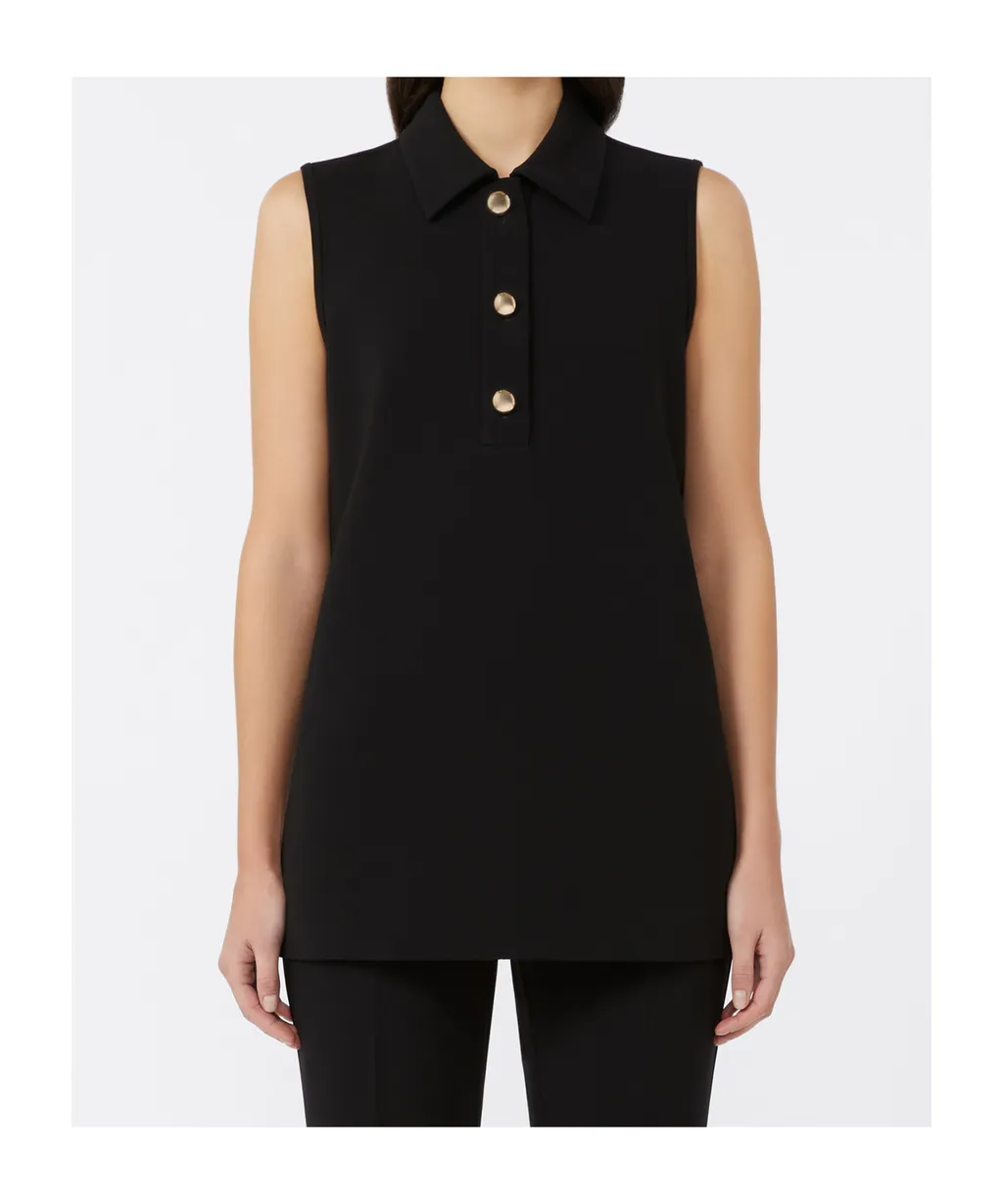 Max Mara Studio Sleeveless Polo Shirt