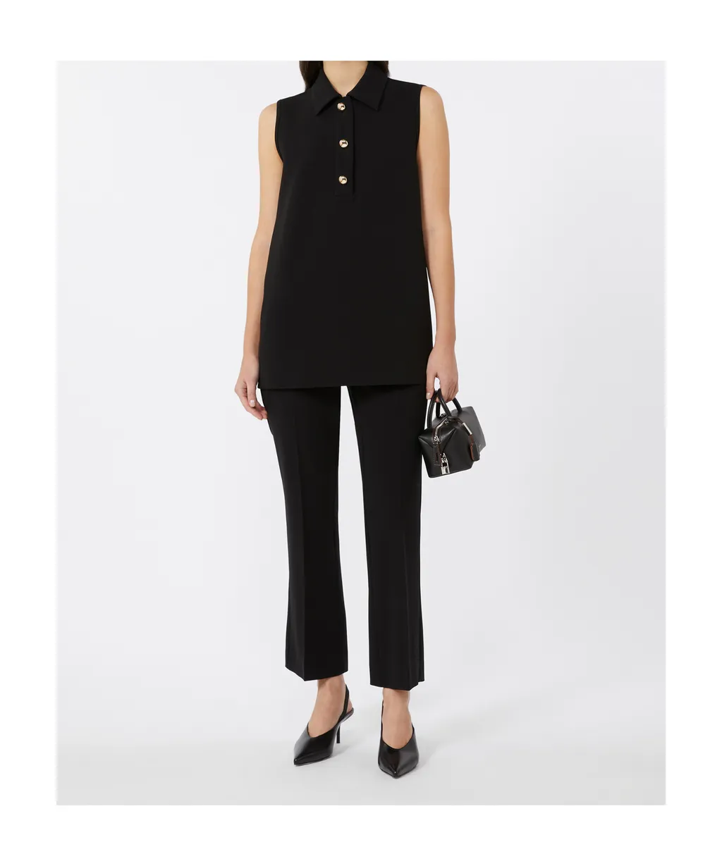 Max Mara Studio Sleeveless Polo Shirt