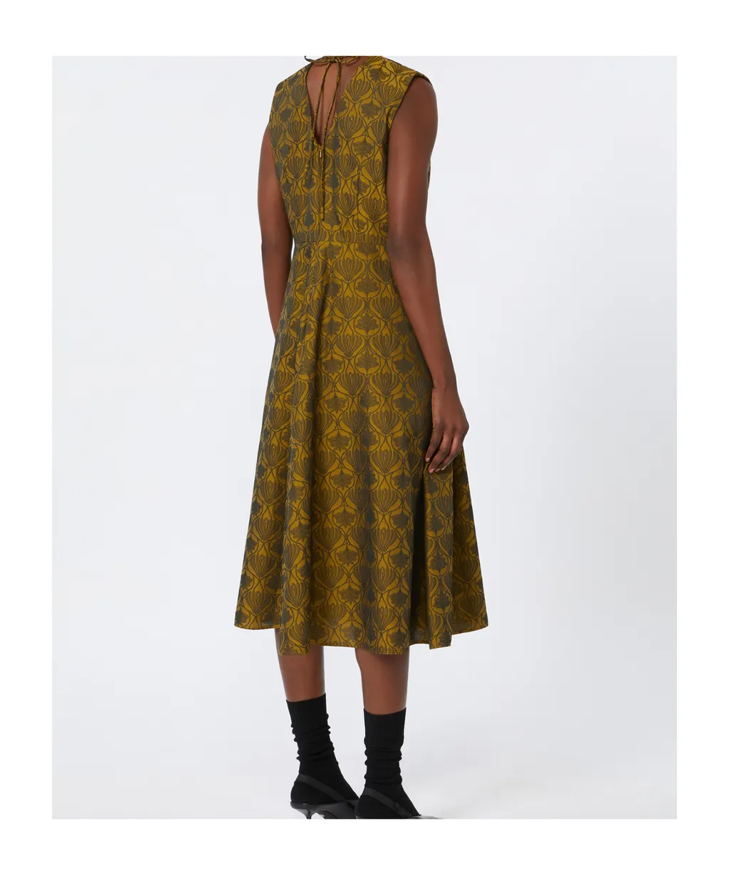 Flared Jacquard Dress
