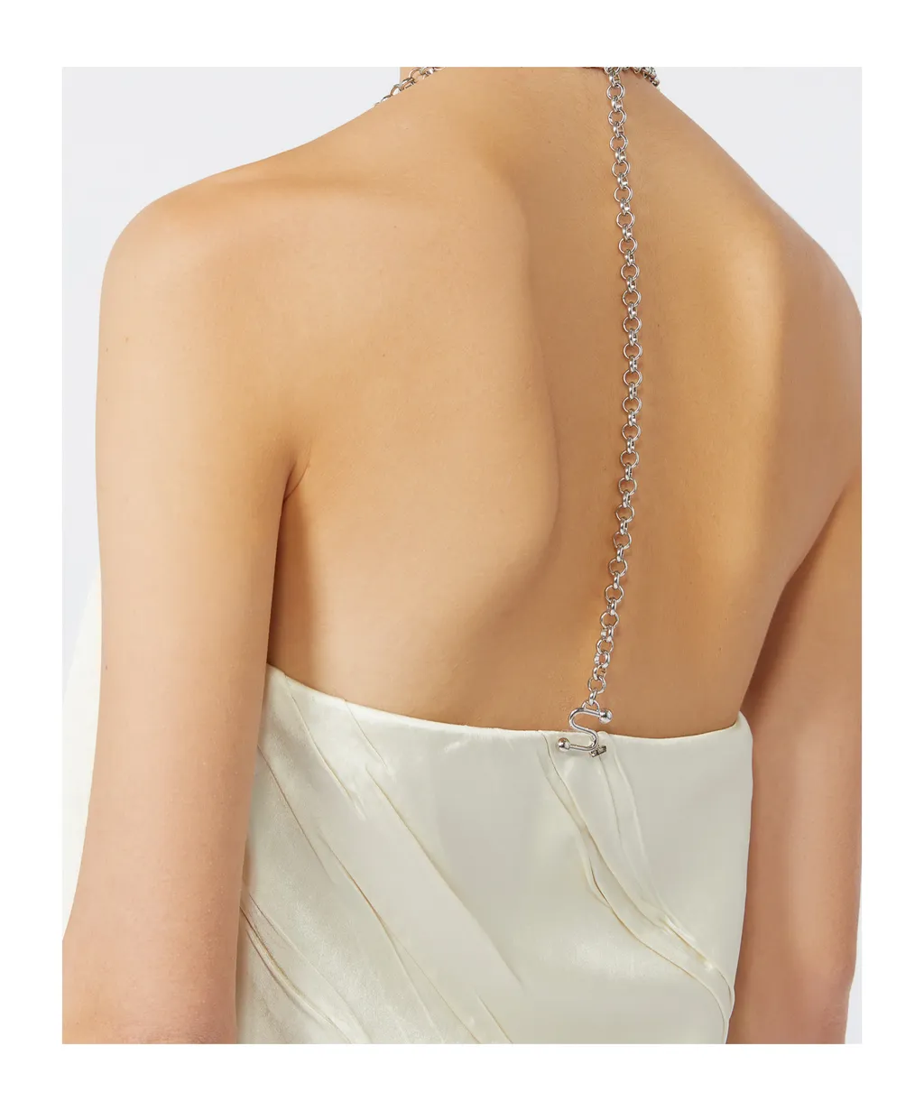 Sportmax V-Neck Chain-Detailed Top