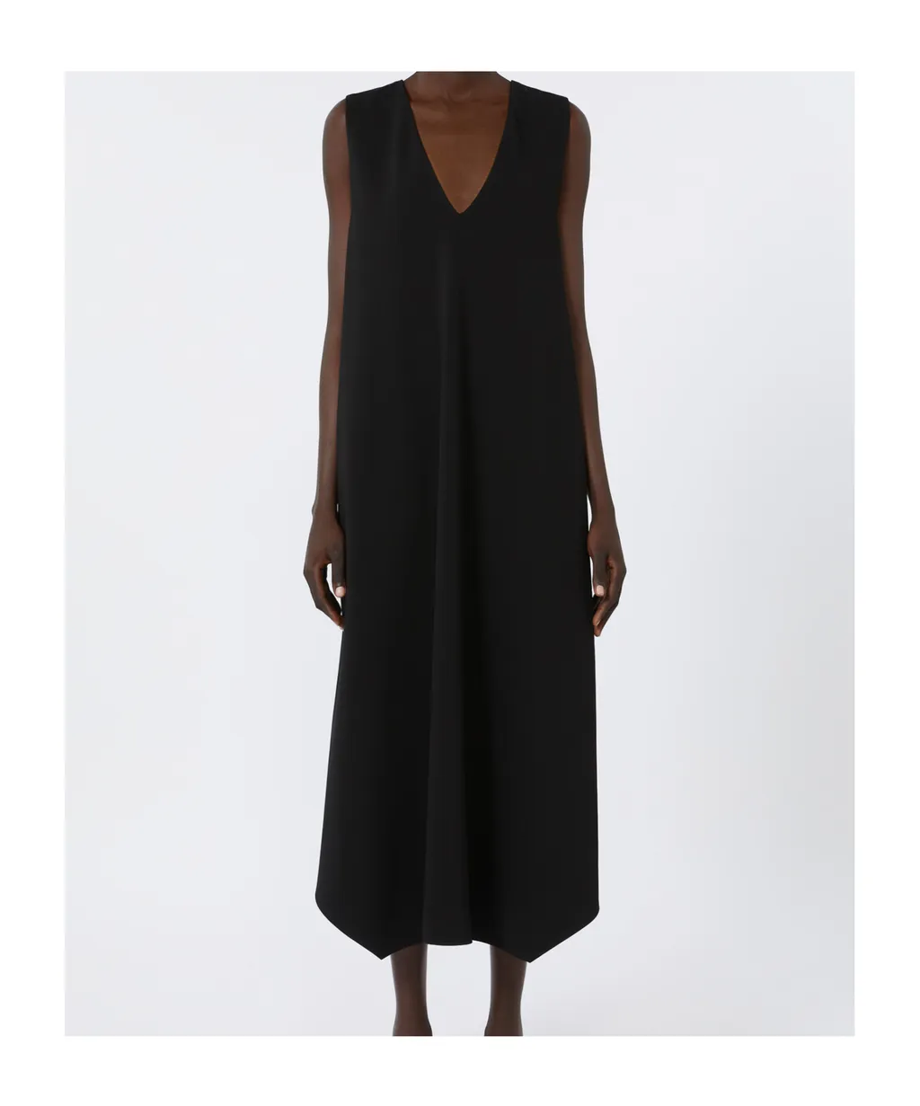Sleeveless Crepe Dress
