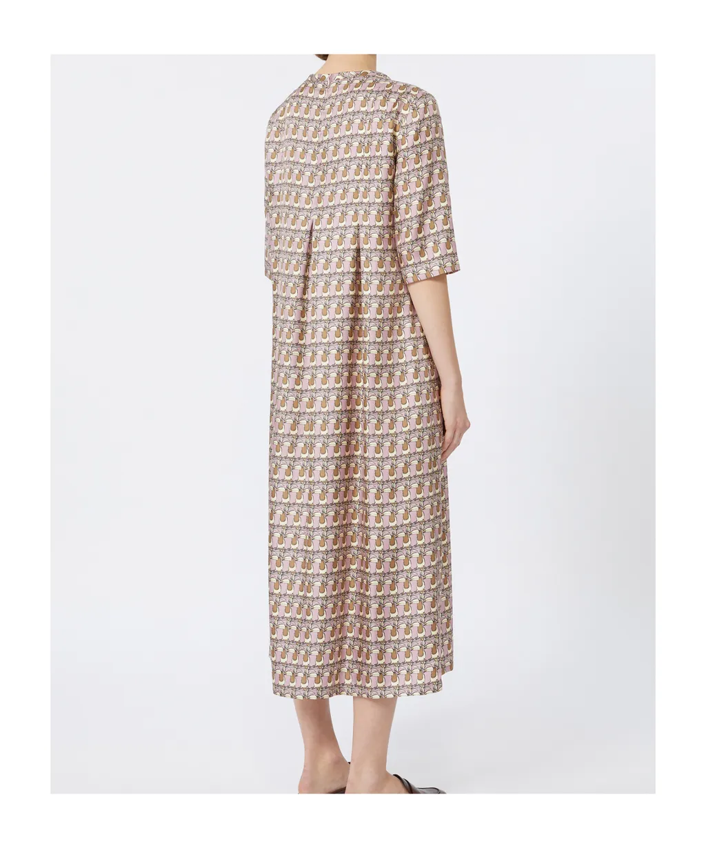 Printed Silk Twill Dress