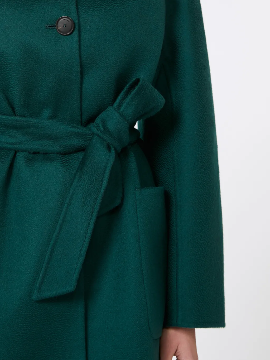 Short Pure Cashmere Coat