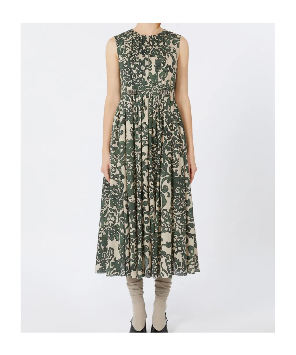 Printed Cotton Voile Dress