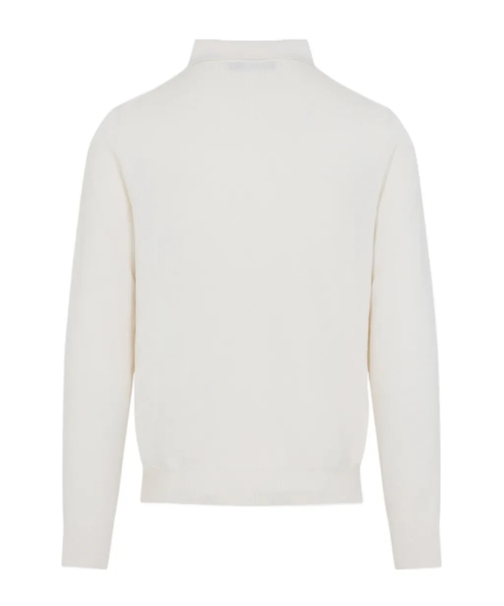 Ralph Lauren Purple Label Long Sleeved Knitted Polo Shirt