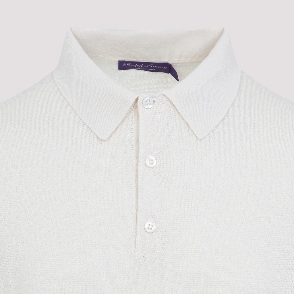 Ralph Lauren Purple Label Long Sleeved Knitted Polo Shirt