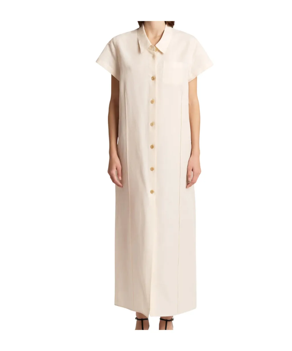 Khaite Effy Short-Sleeved Dress