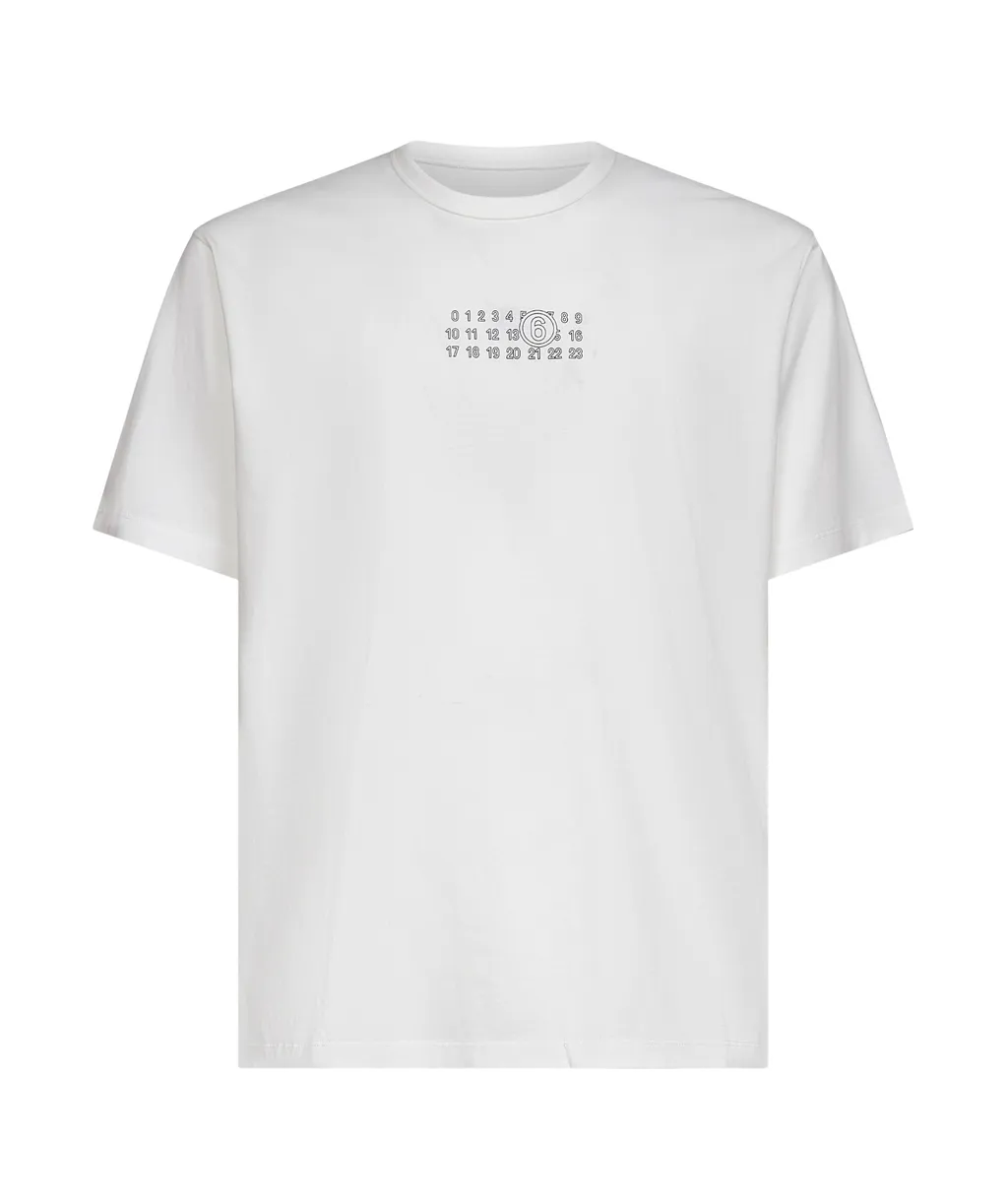 Mm6 Maison Margiela Numeric Printed Crewneck T-Shirt