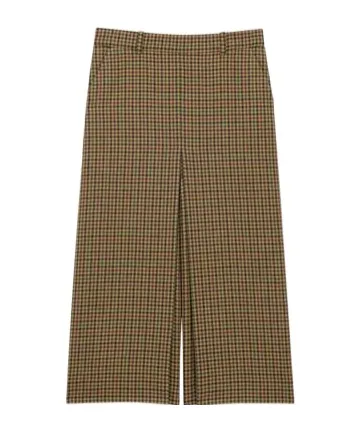 Culottes In Wool Check