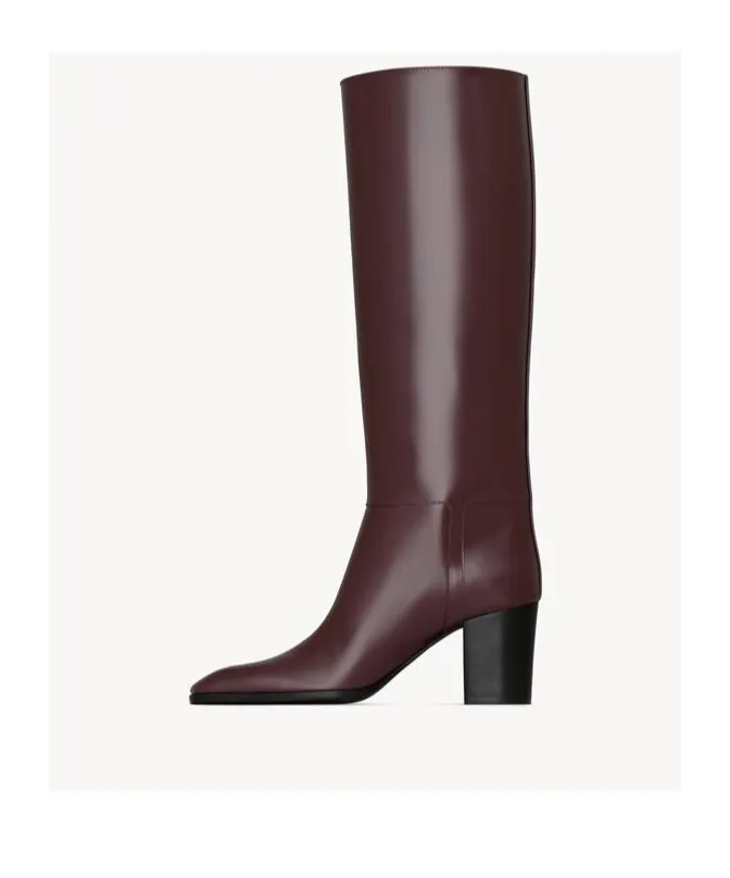 Saint Laurent Julia Square Toe Boots