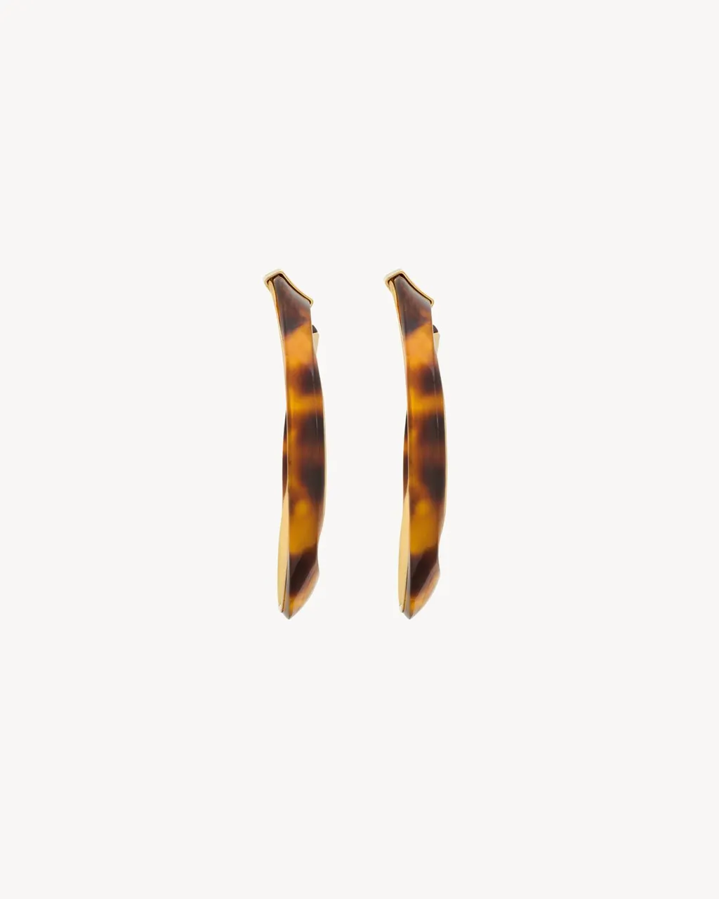Saint Laurent Twisted Hoop Earrings