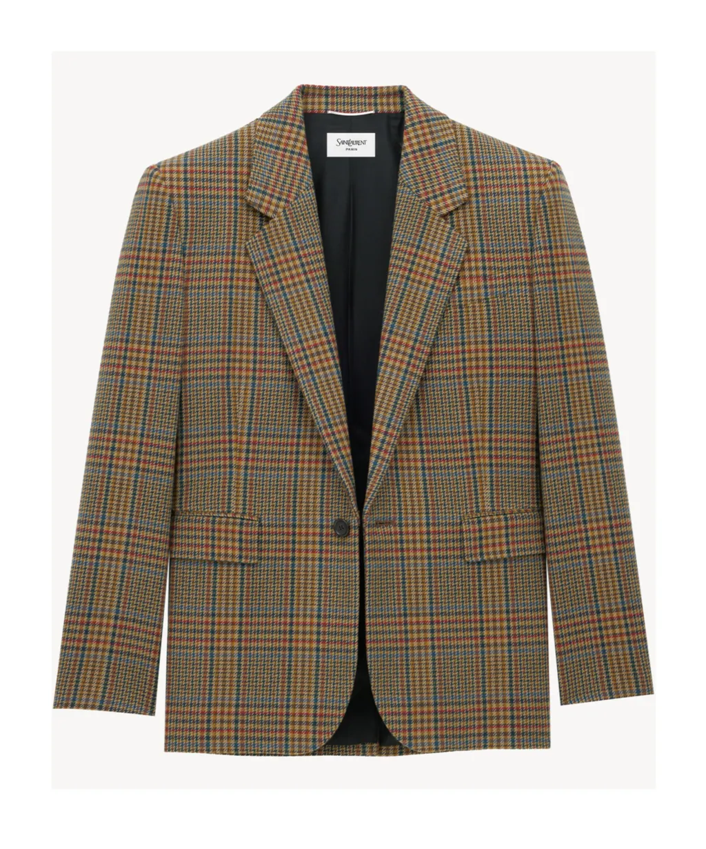 Jacket In Prince Of Wales Wool