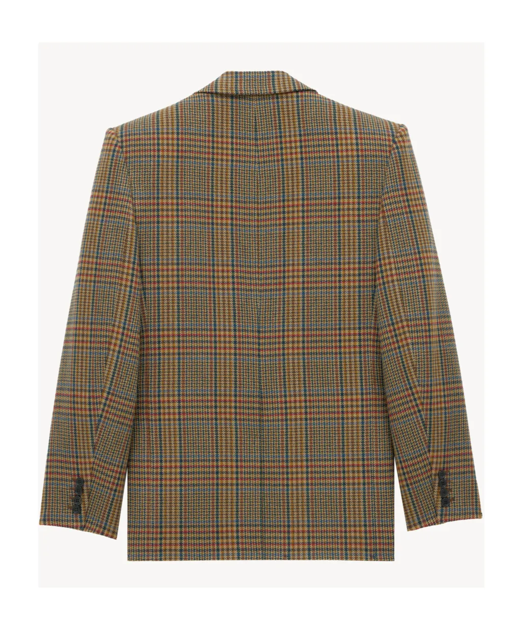 Jacket In Prince Of Wales Wool