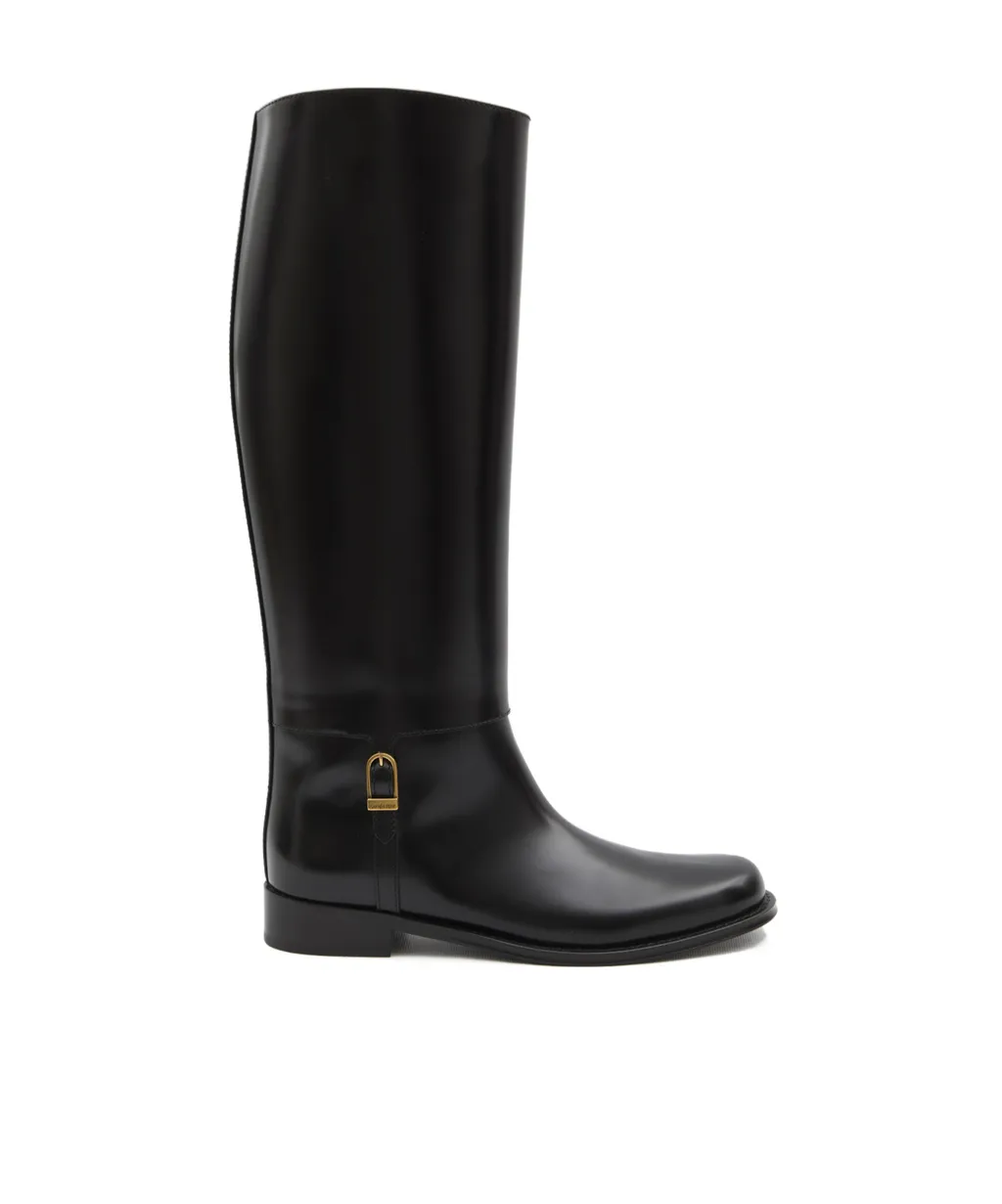 Saint Laurent Julia Logo Engraved Boots