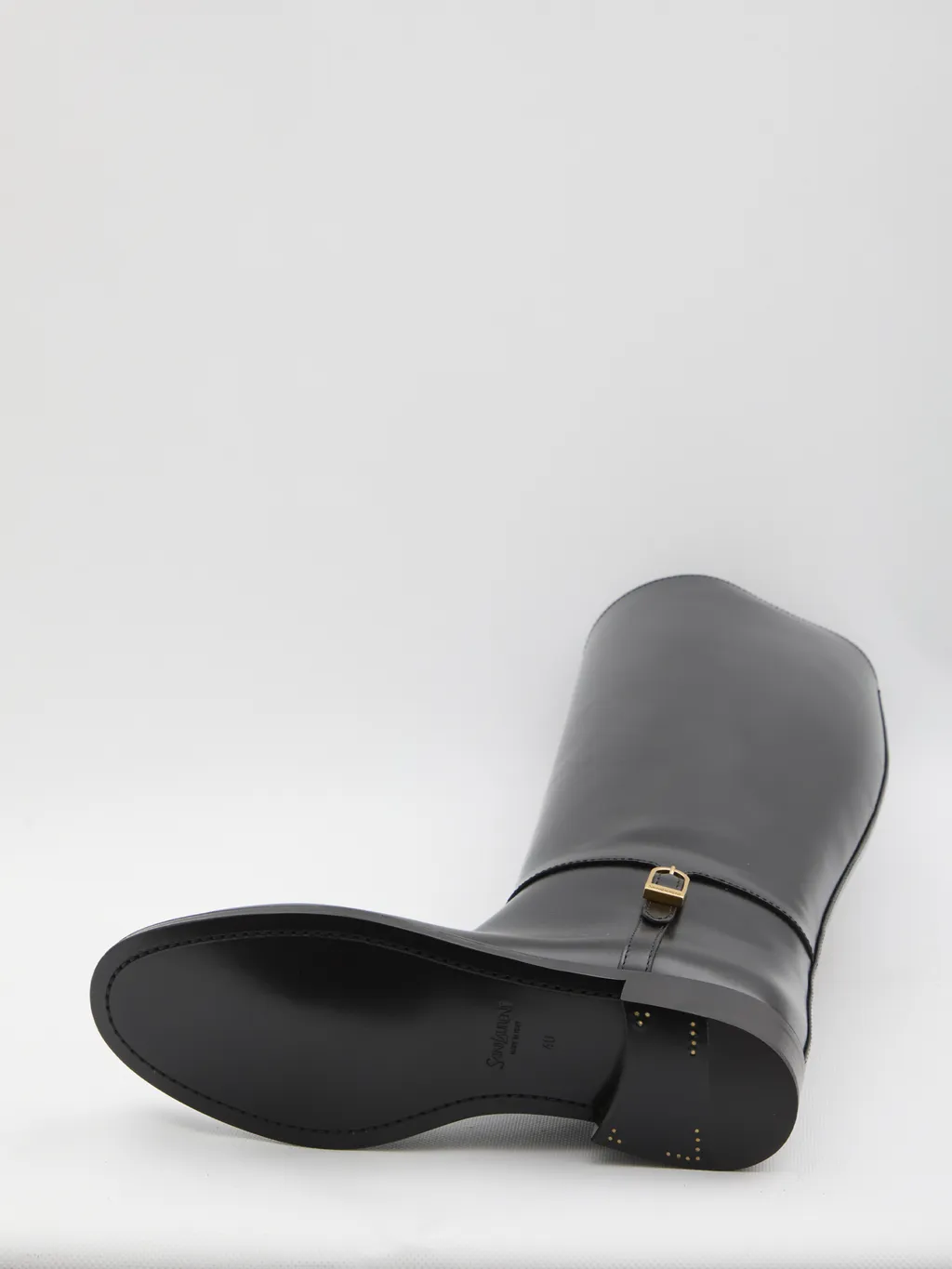Saint Laurent Julia Logo Engraved Boots
