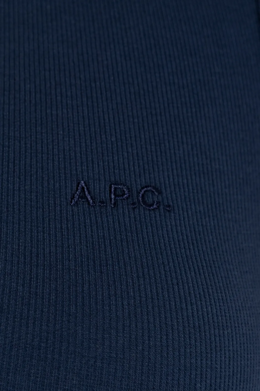 A.P.C. Logo Embroidered Knitted Top