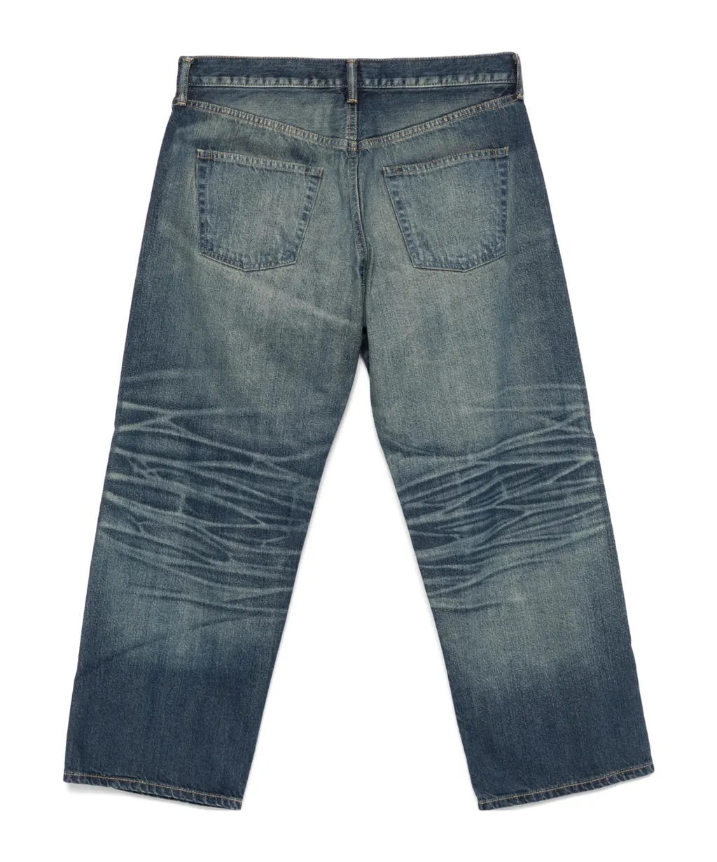 Whiskering-Effect Jeans