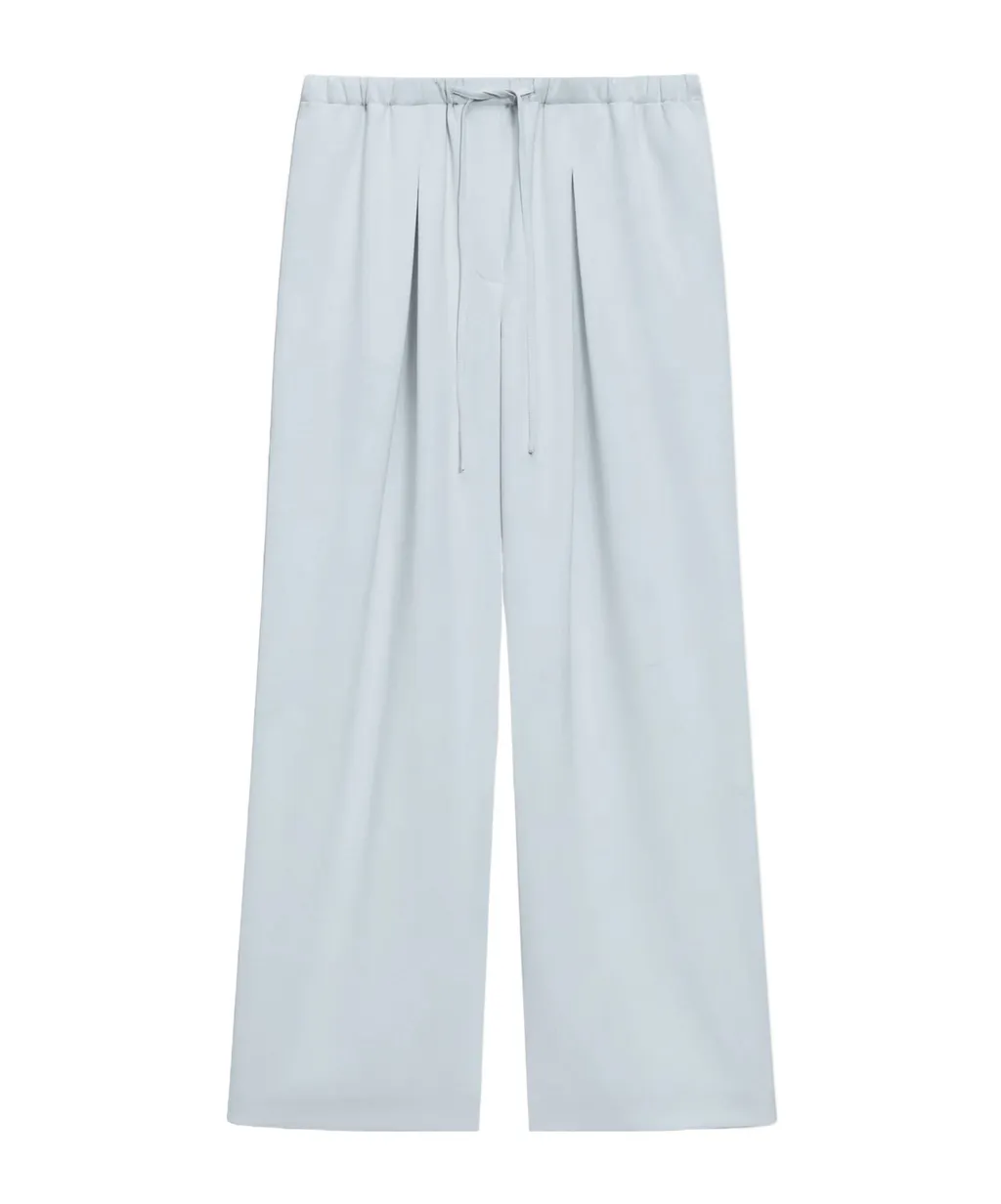 Pleated Crepe Trousers