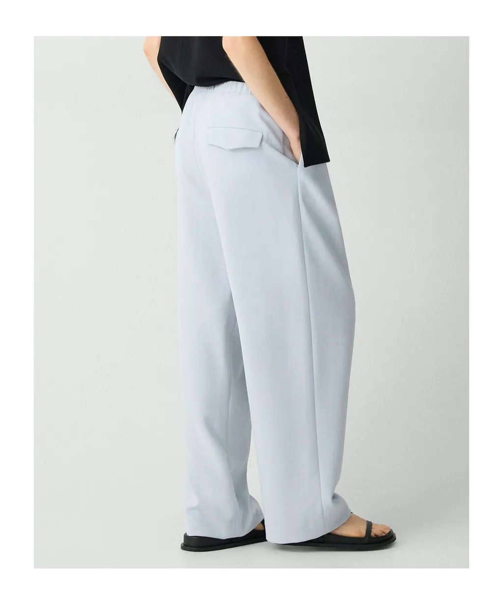 Pleated Crepe Trousers