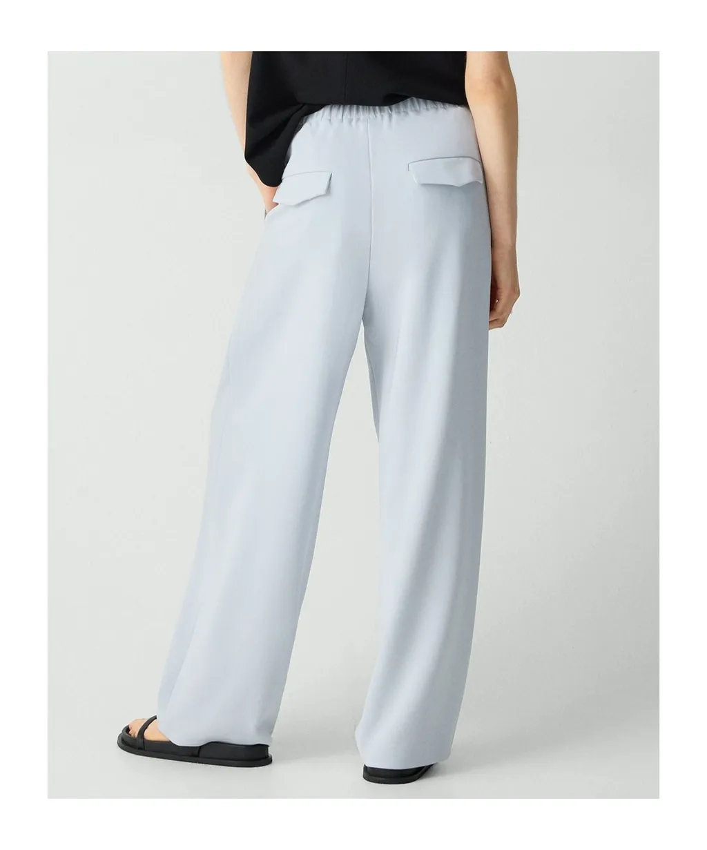 Pleated Crepe Trousers