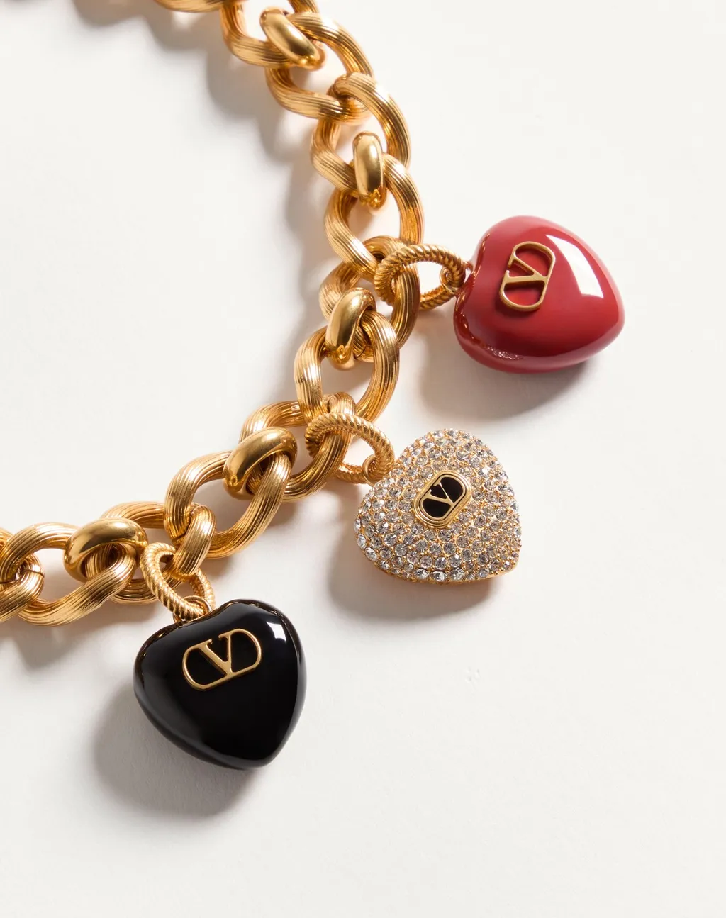 Coeur Royal Necklace In Metal, Enamel And Swarovski® Crystals