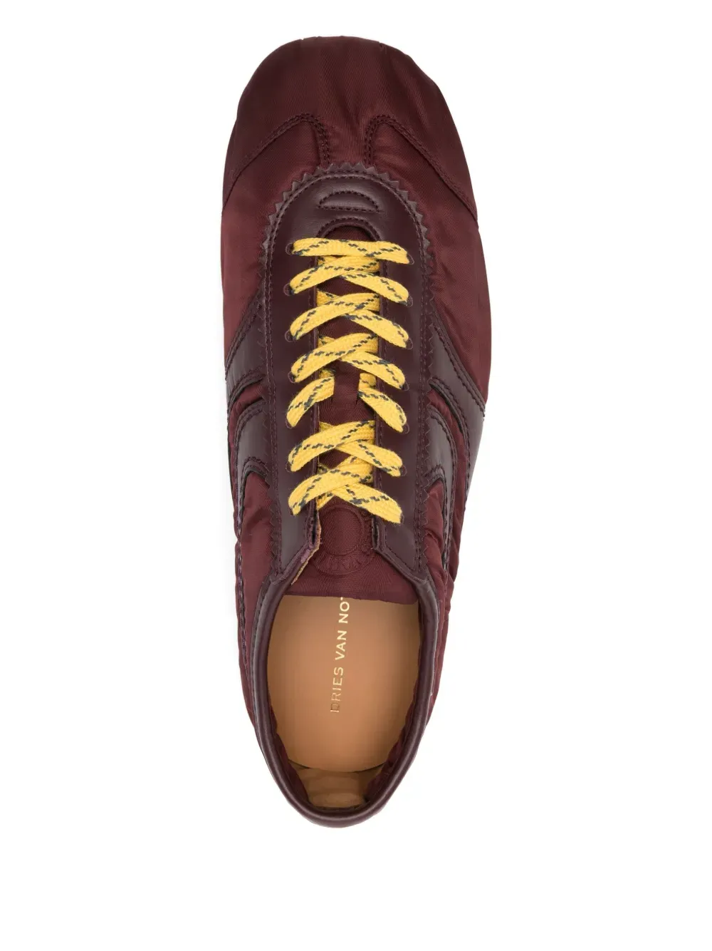 Dries Van Noten Round Toe Lace-Up Sneakers