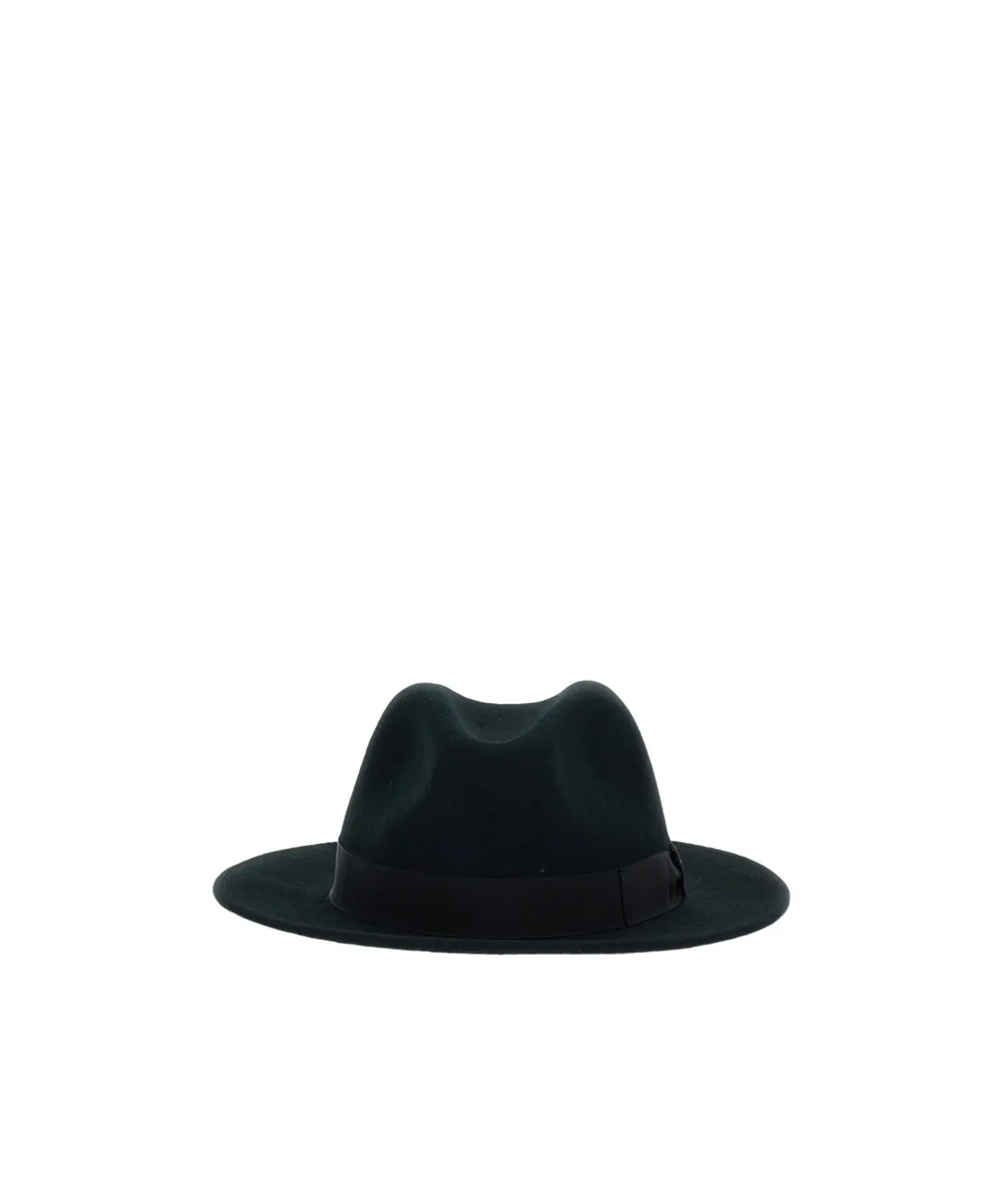 Borsalino Grosgrain-Band Fedora Hat
