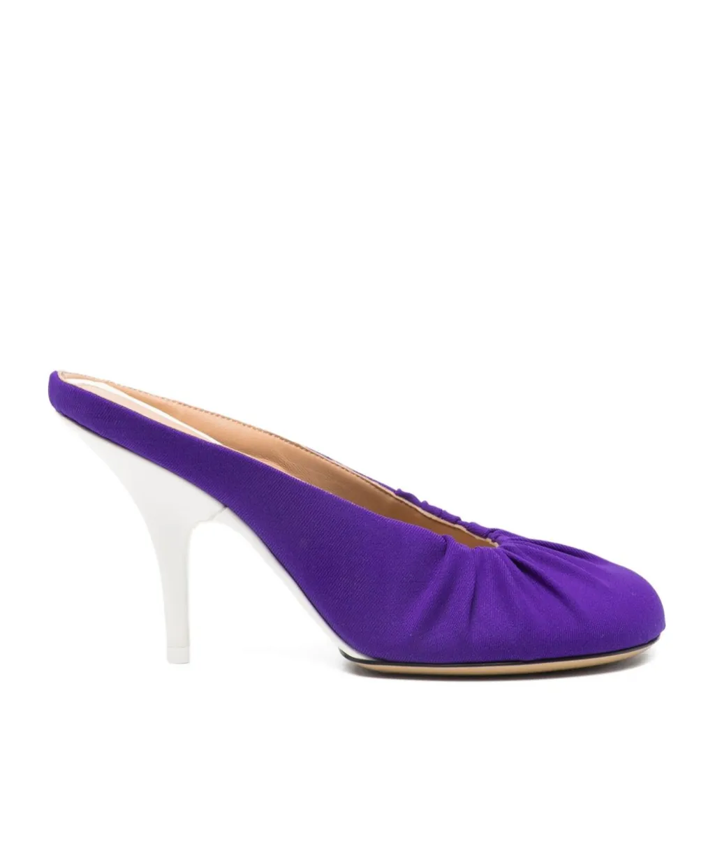 Round-Toe High-Heeled Sandals