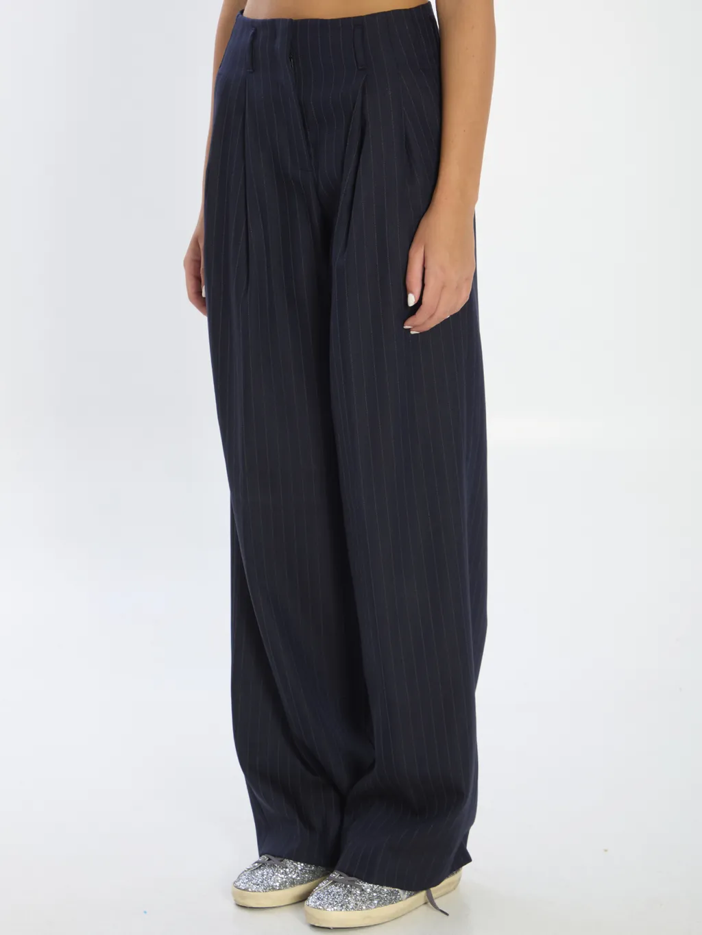 Golden Goose Deluxe Brand Wide-Leg Striped Pants