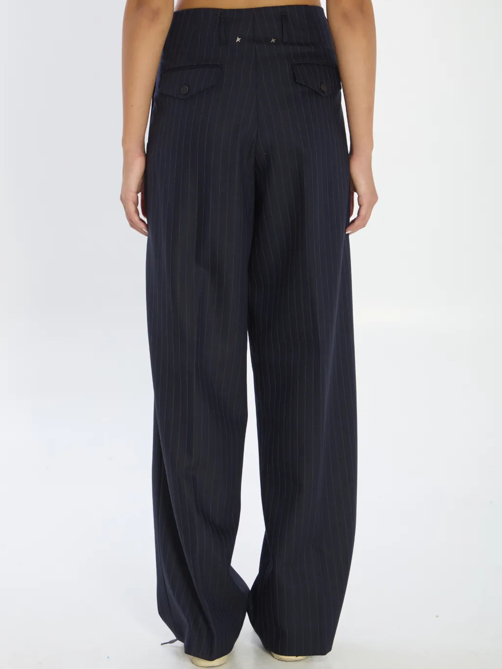 Golden Goose Deluxe Brand Wide-Leg Striped Pants