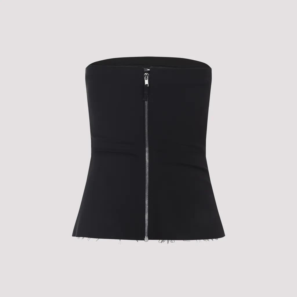 Rick Owens Rear Zip Fastened Strapless Top