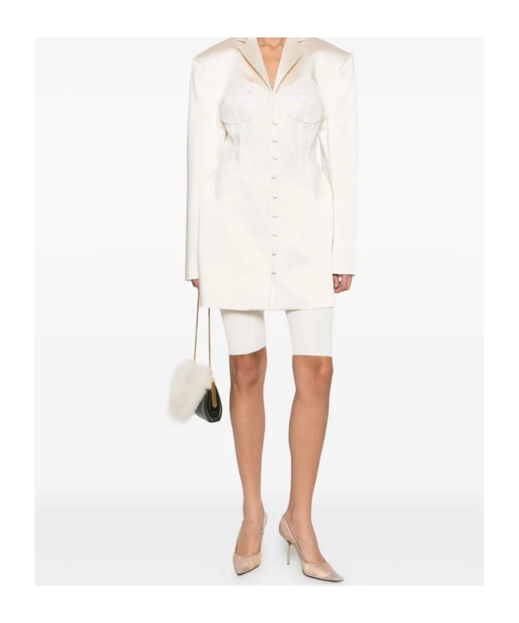 Lace-Overlay Jacket